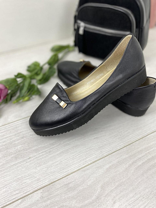 Kentro Балетки жіночі KENTO 01481/1 чорні (весна-осінь, шкіра натуральна) (3371) 36р.38р.40р. Коломыя - изображение 4