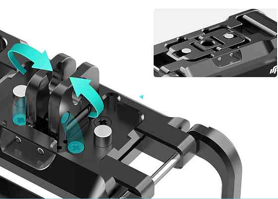 Рамка DJI Osmo Action 5/4/3 алюминиевая вертикальная/горизонтальная Ulanzi OA-14 Киев