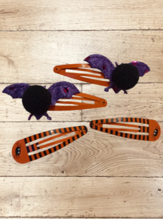 Заколки на Хелловін Кажани one size різнобарвний Київ