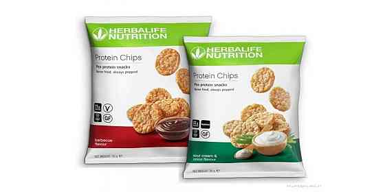 Протеїнові Чіпси зі смаком Барбекю, ВЕЛИКА КОРОБКА 300гр, Протеїнові снеки Гербалайф Herbalife Дніпро