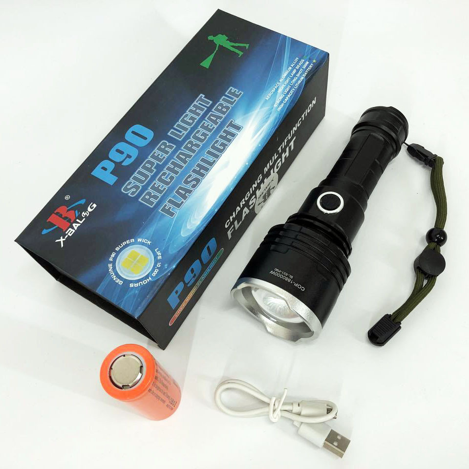 Акумуляторний ліхтар для домашнього використання X-Balog, Світлодіодний міцний ліхтарик DY-69 Львів - фото 4