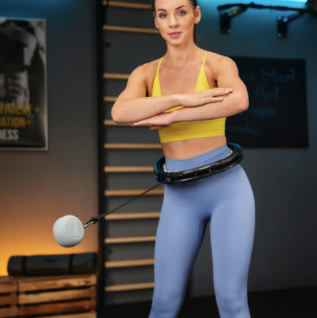 Хулахуп Trex Sport TX-010CHH масажний з обважнювачем чорний Київ