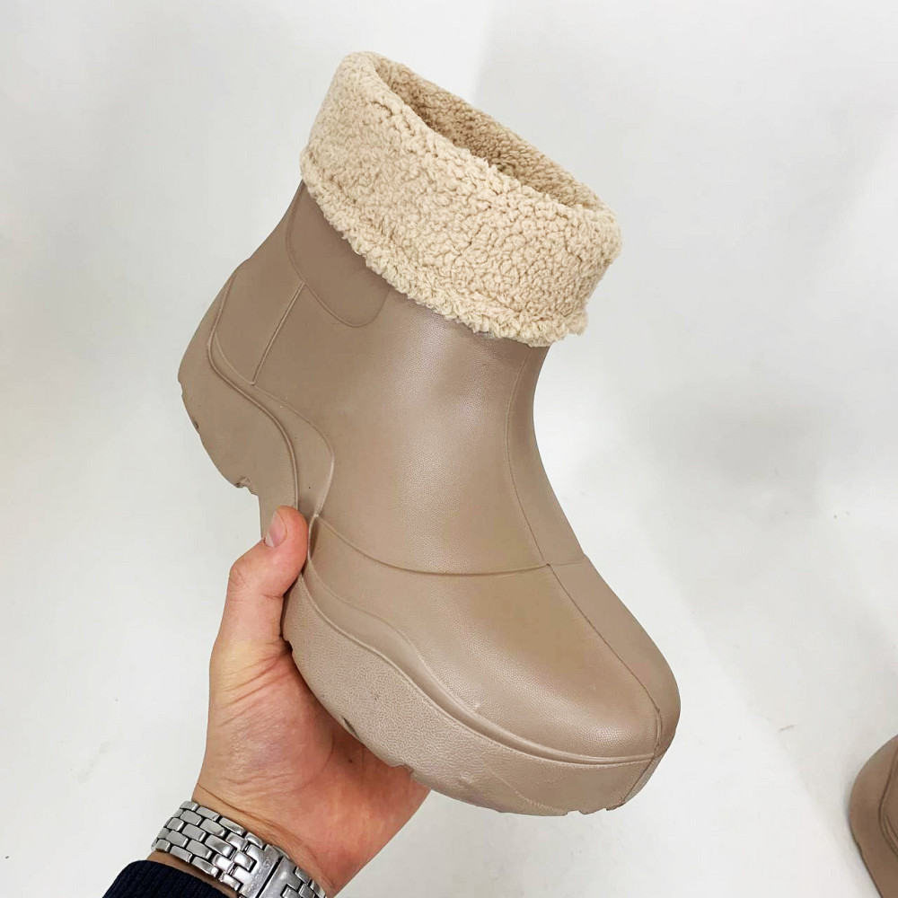 Женские черние зимние галоши 39р, Женские дутики водонепроницаемые дутики на затяжке IT-33 Ивано-Франковск - изображение 1