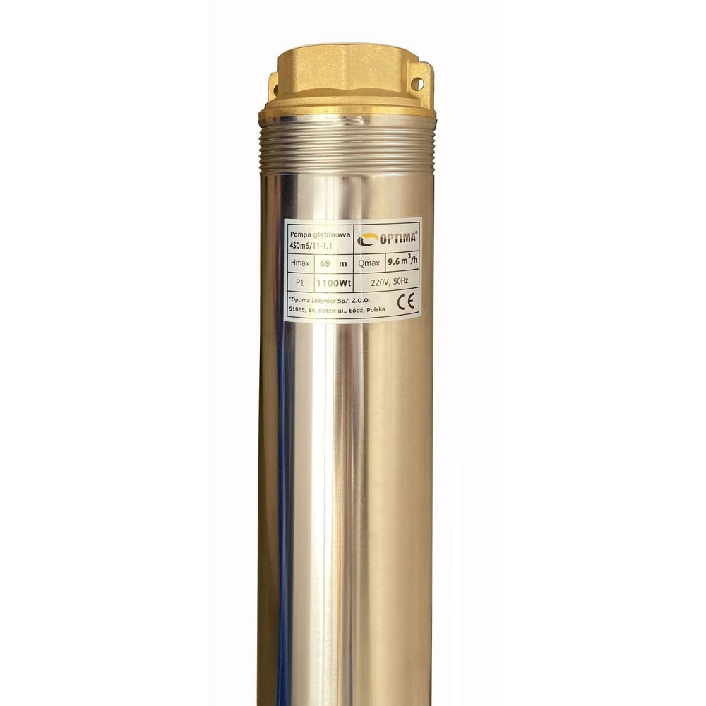 Насос скважинный с повышенной уст-тью к песку OPTIMA 4SDm6/11 1,1 кВт 69м + пульт NEW (000014135) Киев - изображение 5