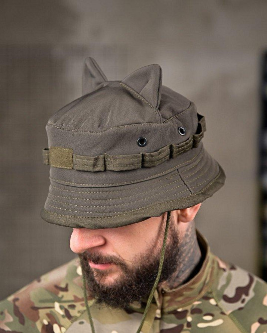 Тактична панама софтшел вушка олива ПП8007 Одеса - фото 2