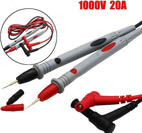 Тонкие щупы для мультиметра, 1000В, 20А Киев