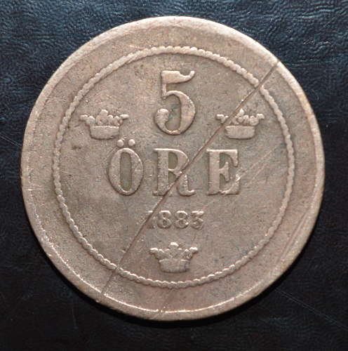 Швеція 5 ері 1883 р Полтава - фото 1