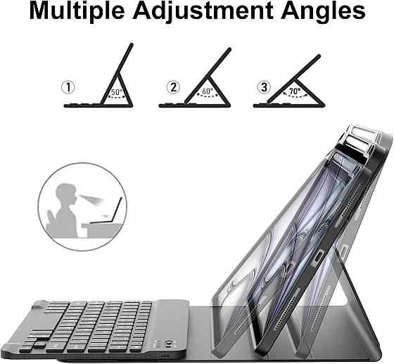 Чехол с клавиатурой для iPad Air 11-inch(M2) 2024/ iPad Air 5 2022/Air 4 2020 10.9/iPad 4-го покол. 10.9 / iPad Pro 11 2018 Днепр