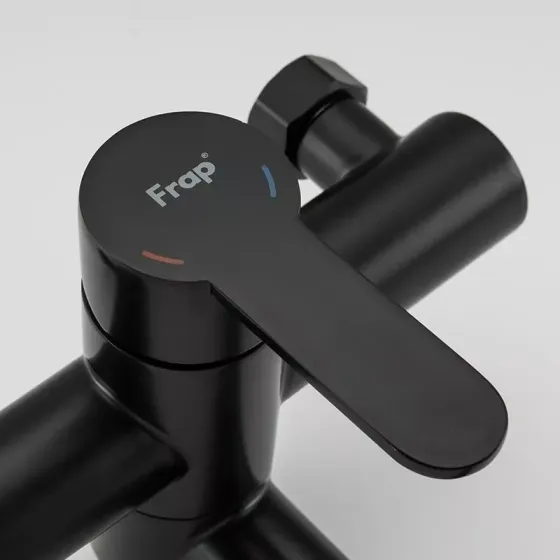 Смеситель для ванны с душевым гарнитуром Frap H801 F32801-6 черный Киев