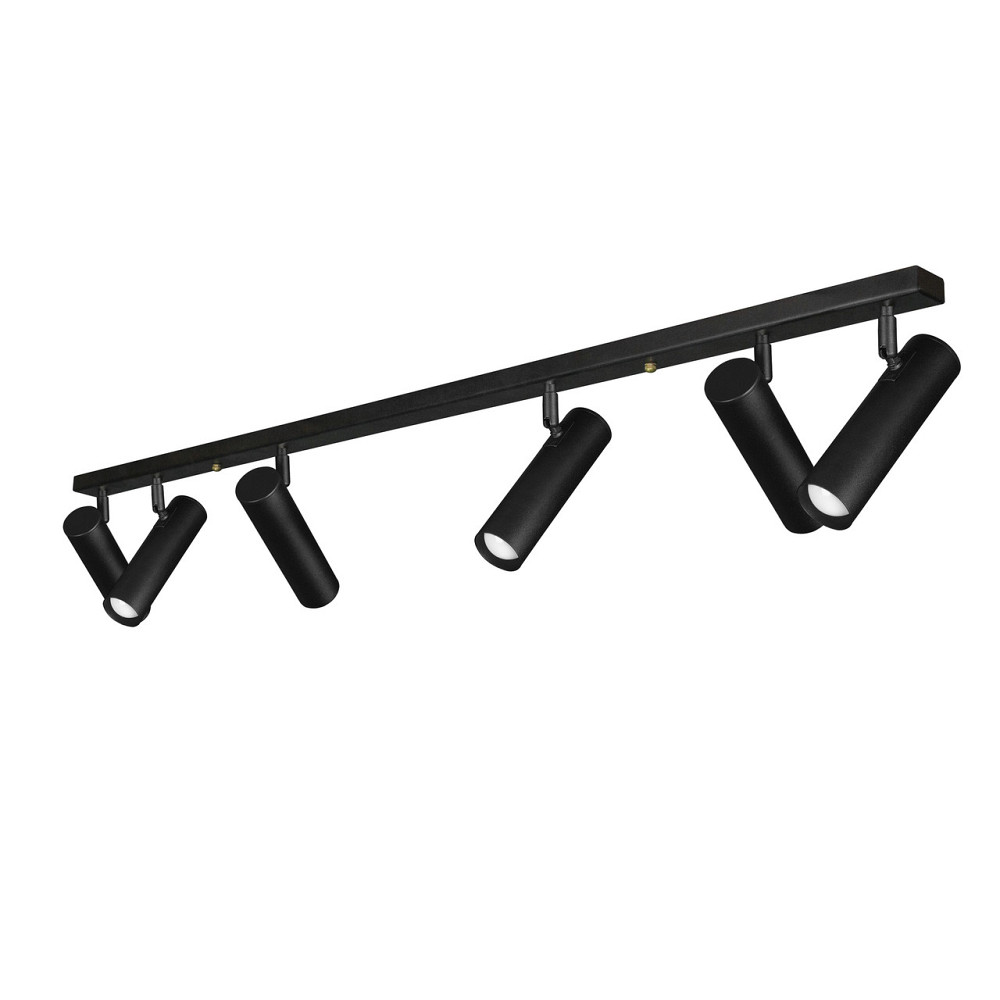 Світильник на планці з поворотними плафонами 6-Е2 7Telescope NL 22501-6 BK Київ - фото 2