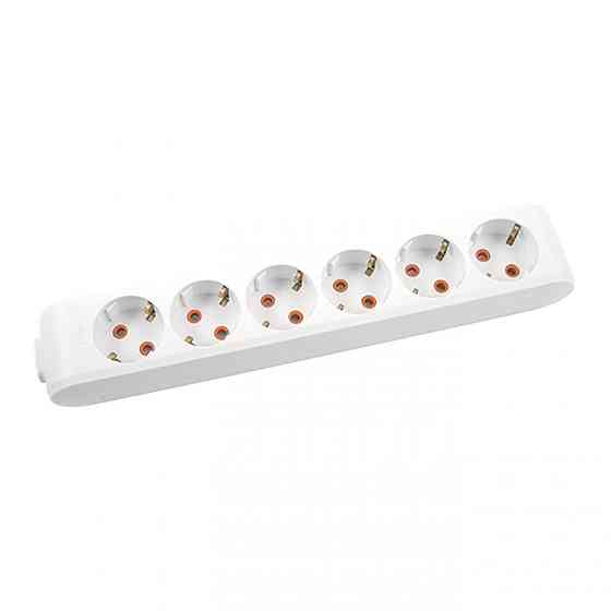 Колодка Sokol на 6 гнізд із заземленням Київ