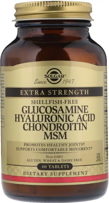 Solgar Glucosamine Hyaluronic Acid Chondroitin 60 таб Київ - фото 1