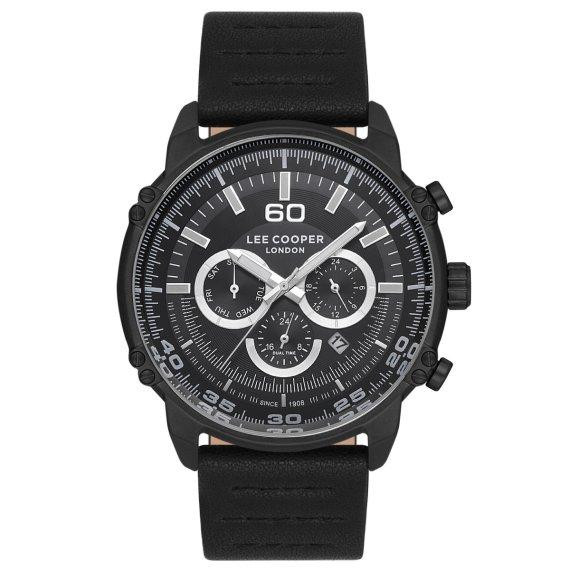 Мужские водостойкие наручные часы Lee Cooper Wolf (Черный) Винница - изображение 1