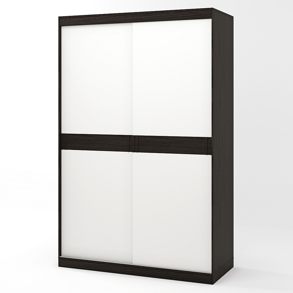 Шафа-купе Еверест Соната 1400 дводверна 140х60х217 венге темний+білий (DTM-2394) Дніпро - фото 2