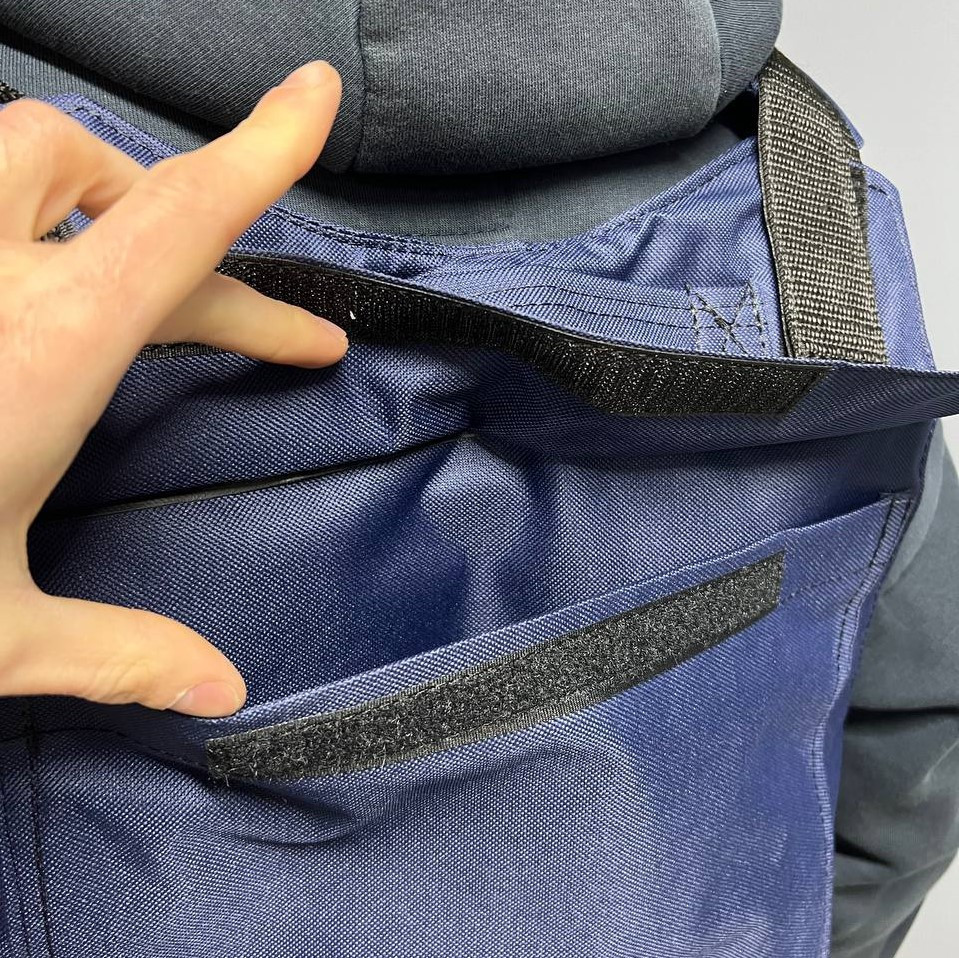 Військова плитоноска текстильна, чохол для плит з розвантаженням зручний з регулюванням, синійMasterSem Київ - фото 5