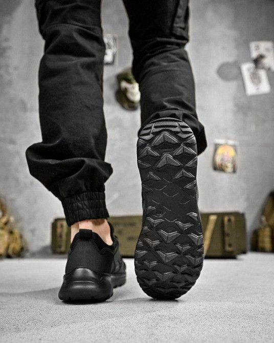 Летние тактические кроссовки PARTIOT черные ДЛ6467 Одесса - изображение 17