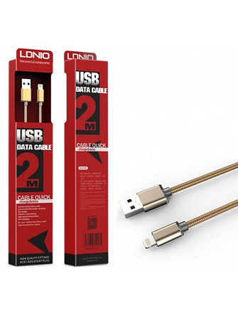 Кабель LDNIO LS17 USB - Lightning 2м Полтава - photo 1