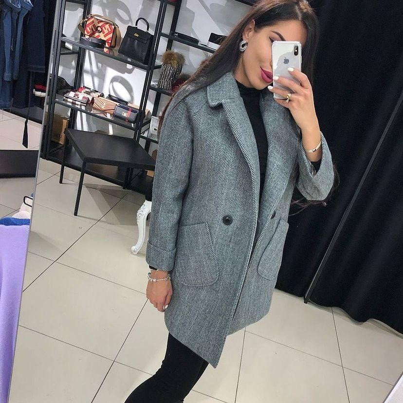 Женское кашемировое пальто Forest 42-44, Графит Киев - изображение 3