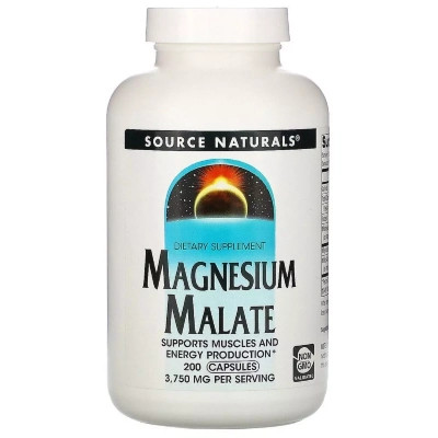 Мінерали Source Naturals Магній малат, Magnesium Malate, 200 капсул (SNS-01600) Вінниця - фото 1