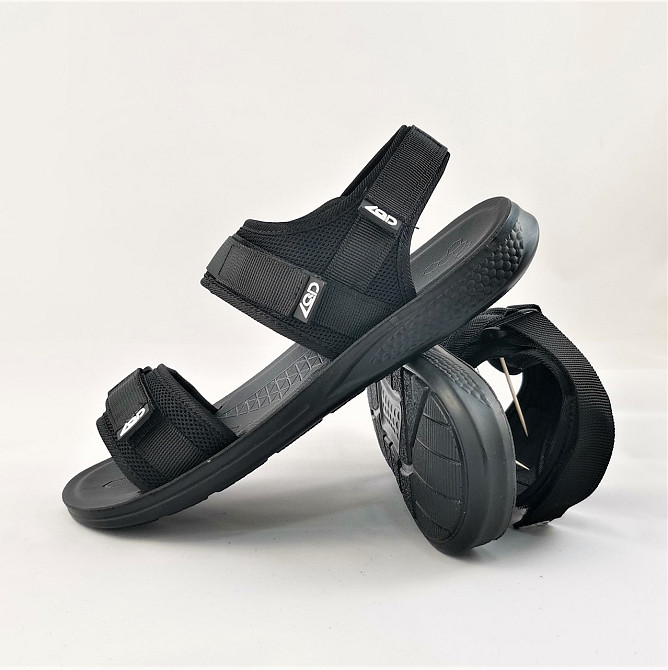 Чоловічі Сандалії Чорні Босоніжки на липучці (розміри: 40,41) - 26 Дніпро - фото 9