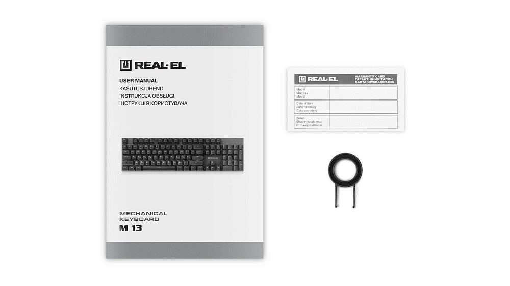 Клавіатура REAL-EL M 13 Grey USB Сірий Харьков - изображение 9