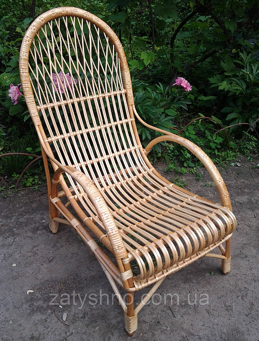 Крісло-стіл плетене ручної роботи Київ - фото 6