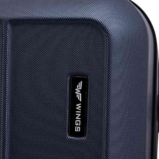 Валіза пластикова WINGS HRR01 велика 75 см темно-синя Київ