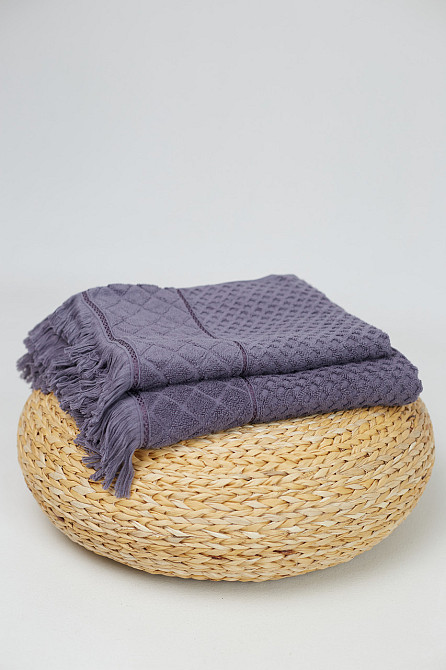 Акция! Махровое полотенце с тороками Ideal Textile 50х90 см Узбекистан 550 г/м2 графит Черновцы - изображение 1