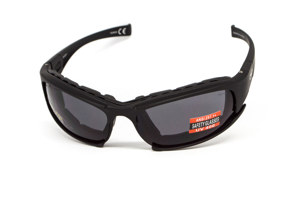 Окуляри захисні з ущільнювачем Global Vision Assault (gray) Anti-Fog, сірі Запорожье - изображение 1