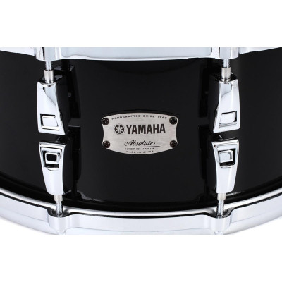 Малий барабан Yamaha Absolute Hybrid Maple Snare 14" (Solid Black) (AMS1460 SOB) Вінниця - фото 5