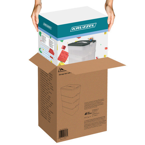 Контейнер для хранения конструктора 29 литров 4 уровня Kruzzel (25758) Нововолынск - изображение 10