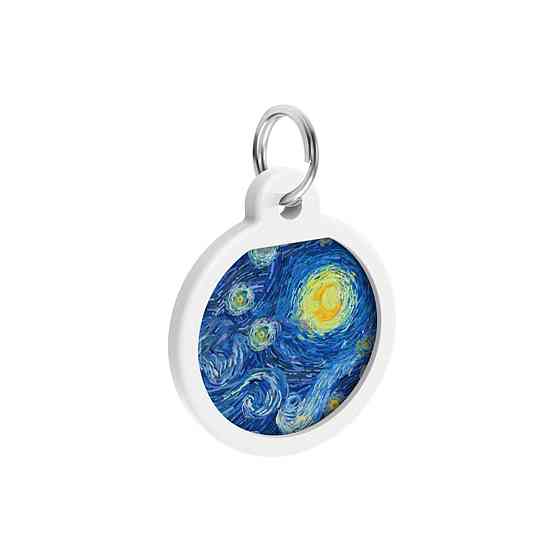 Адресник для собак и кошек металлический WAUDOG Smart ID с QR паспортом, рисунок 