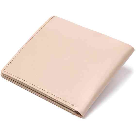 Кожаное стильное портмоне Shvigel 16447 Бежевый Киев