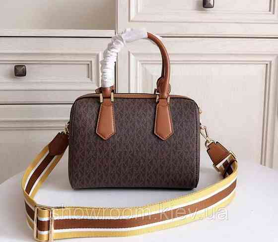 Брендовая женская сумочка саквояж MK Hayes Duffle brown Киев