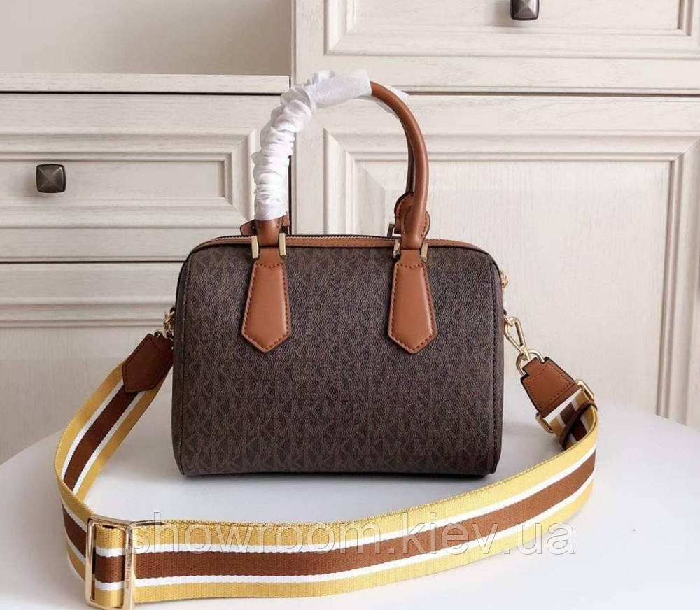 Брендовая женская сумочка саквояж MK Hayes Duffle brown Киев - изображение 6