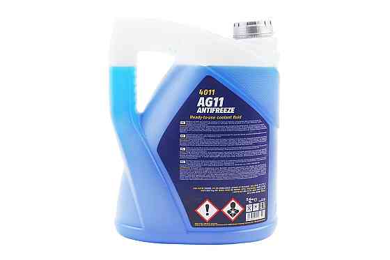 Рідина охолоджуюча -40°C "АНТИФРИЗ АG11", блакитна 5L Бершадь
