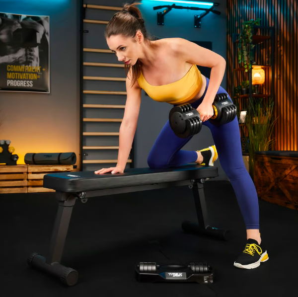 Гантель розбірна регульована Trex Sport 2-11,5кг чорний Киев - изображение 8