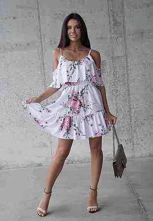 Сарафан на бретельках с воланами 