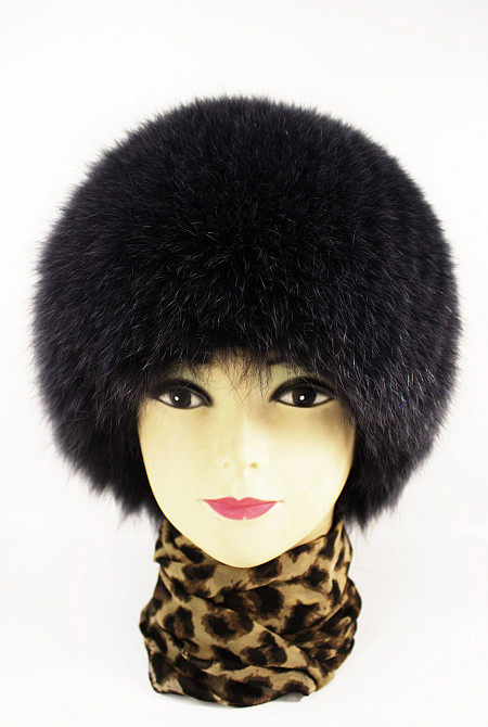 Шапка хутряна жіноча кубанка Шарлотта Чорний Харків - фото 1