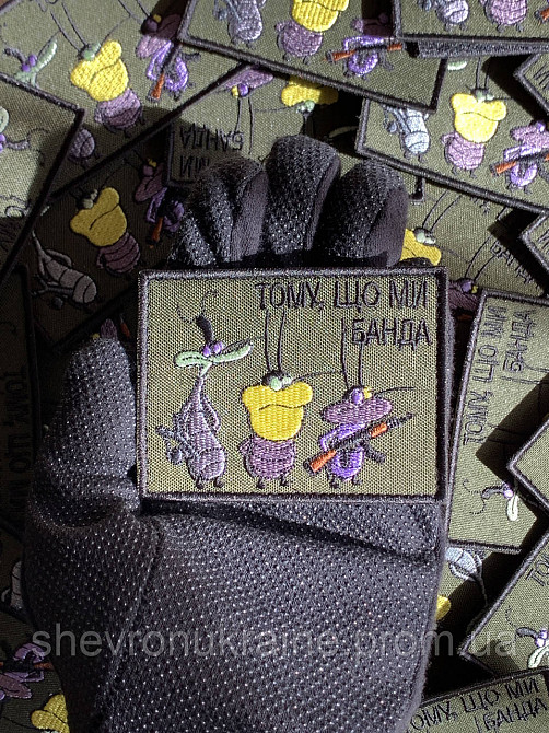 Шеврон МИ БАНДА (Форма прямокутна. На липучці) Розмір 6x8см Київ - фото 6