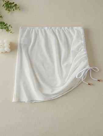 Пляжна Черный юбка на завязке Белый S/M Харьков