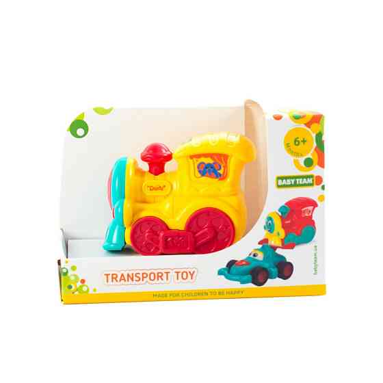 Дитяча іграшкова машинка "Паровозик" 8620_паровозик_жовтий Вінниця