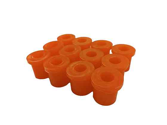 Втулка Москвич 408, 412, 2140, ИЖ-ОДА 2717, 27175 полиуретан оранжевый (к-кт 12 шт) рессоры Мукачево