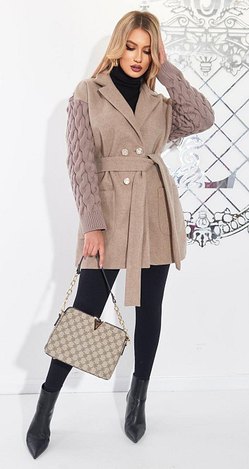 Комбіноване пальто (42) Київ - фото 10