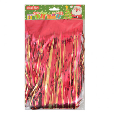 Мишура YES! Fun Блестящий дождь Для создания фотозоны l-50 см h-270 см Красно-золотая (980313) Винница - изображение 1