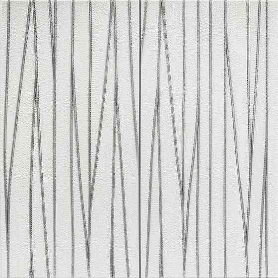 Самоклеюча 3D панель 700х700х5мм Срібні стрічки (441) SW-00001185 Київ