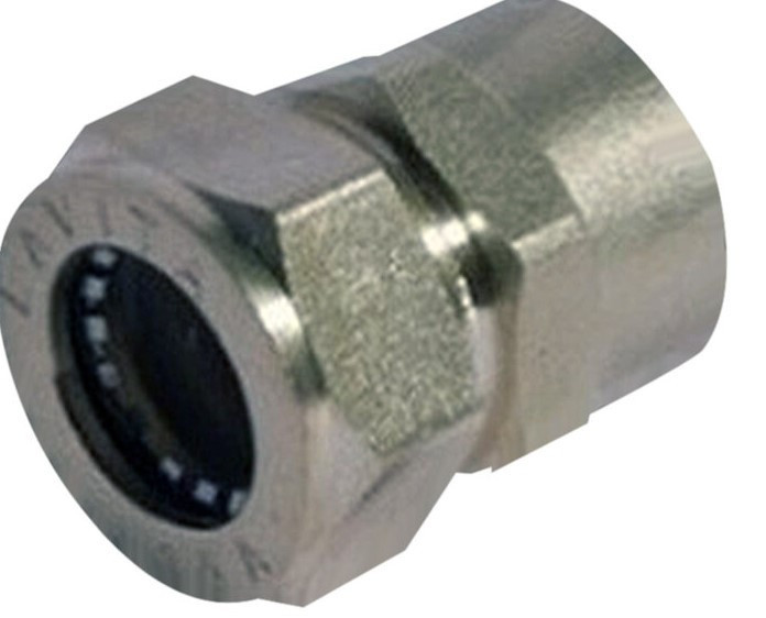 Муфта латунная для гофротрубы 40х1 1/2 внутренняя резьба Dispipe Харьков - изображение 1