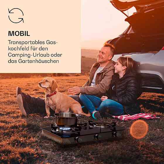 Похідна піч Barzona 3 3 пальники 3,4 кВт, 0,75 кВт і 4,3 кВт Скляна пластина та корпус із неіржавкої Рівне