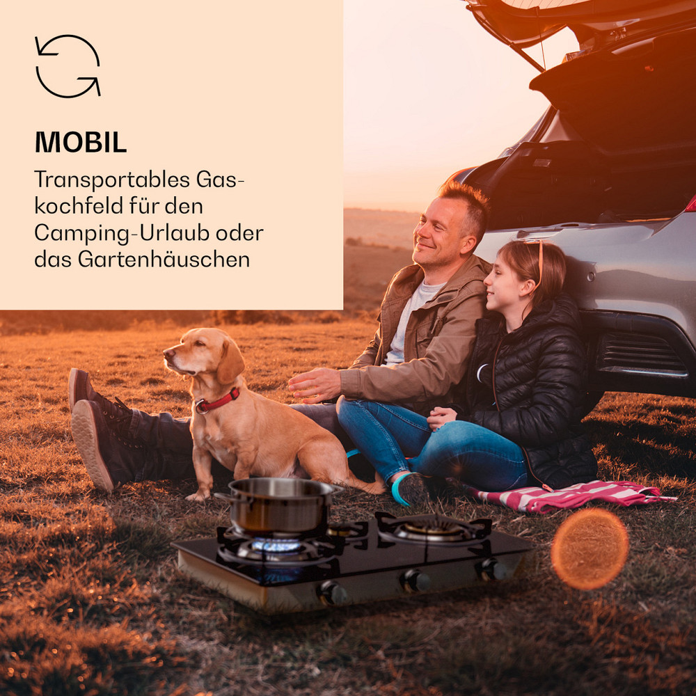 Похідна піч Barzona 3 3 пальники 3,4 кВт, 0,75 кВт і 4,3 кВт Скляна пластина та корпус із неіржавкої Рівне - фото 2