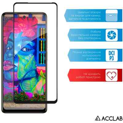 Стекло защитное ACCLAB Full Glue Infinix Hot 40 Pro Black (1283126589225) Винница